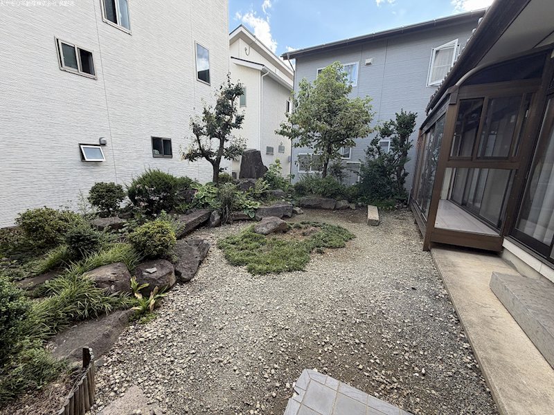 長野県長野市大豆島 現地写真（庭）