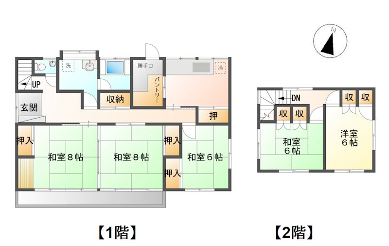 長野県長野市信州新町里穂刈 間取図・土地図