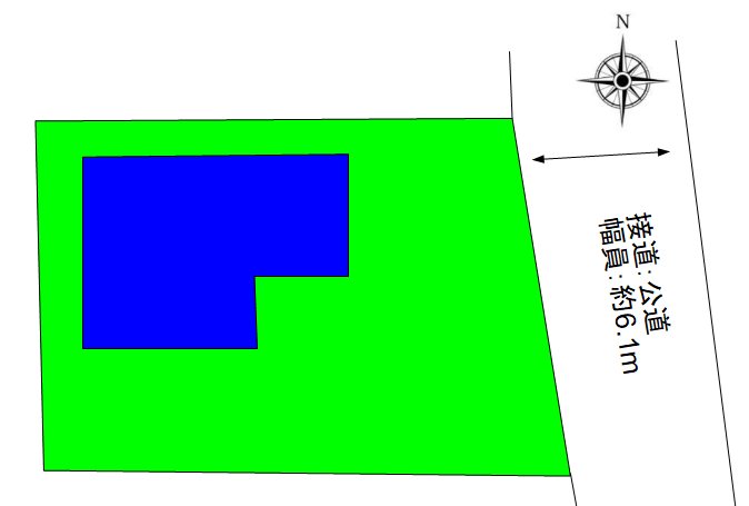 長野県上田市常磐城６丁目 間取図・土地図