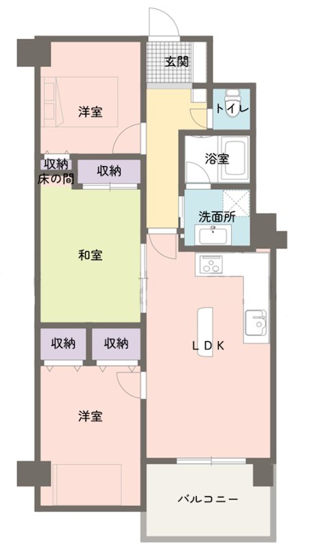長野県長野市鶴賀権堂町 間取図・土地図