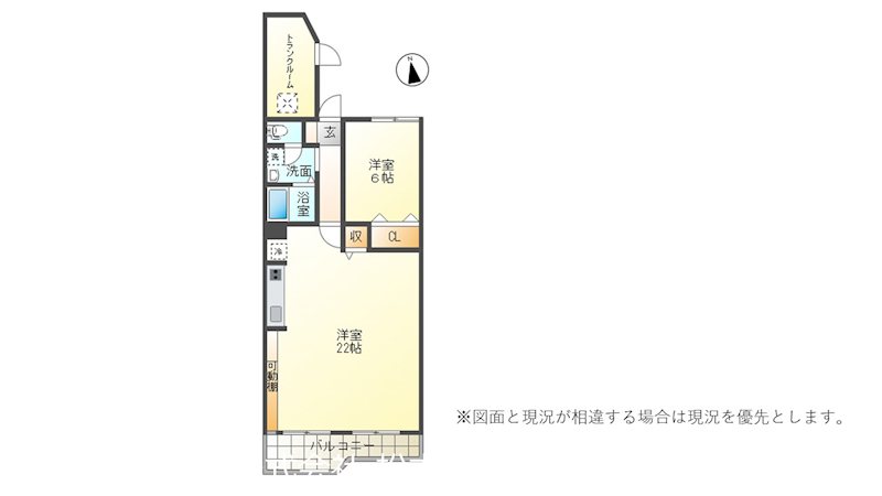 野溝木工　中古マンション　協立厚生住宅第二番館A棟 間取図・土地図