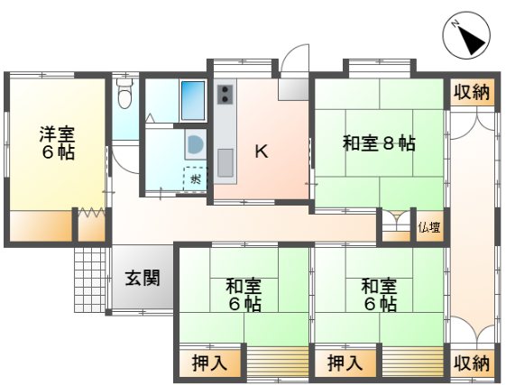 上田市真田町長　中古戸建 間取図・土地図