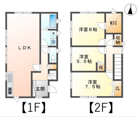 青木村沓掛　中古戸建 間取図・土地図