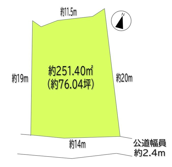 上田市別所温泉　土地 間取図・土地図