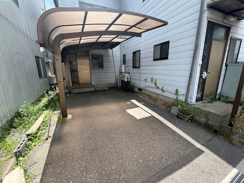 長野県長野市大豆島 現地写真（駐車場）
