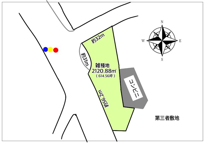 佐久市臼田　土地 間取図・土地図
