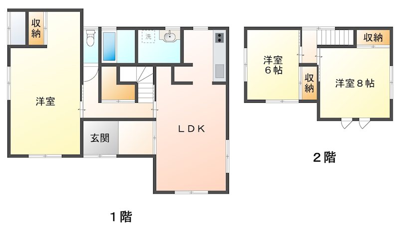 小諸市御影新田　中古戸建 間取図・土地図