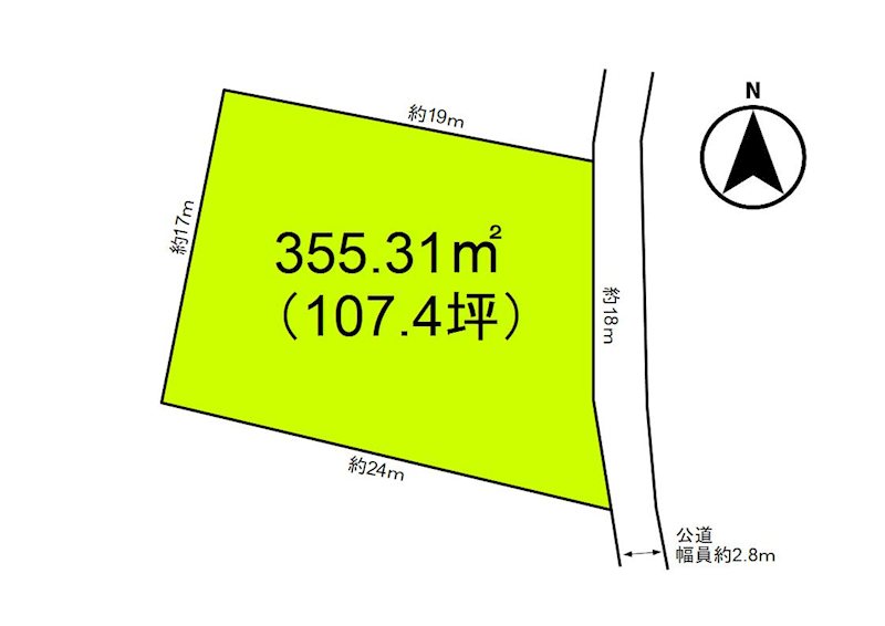 小諸市御影新田　土地 間取図・土地図