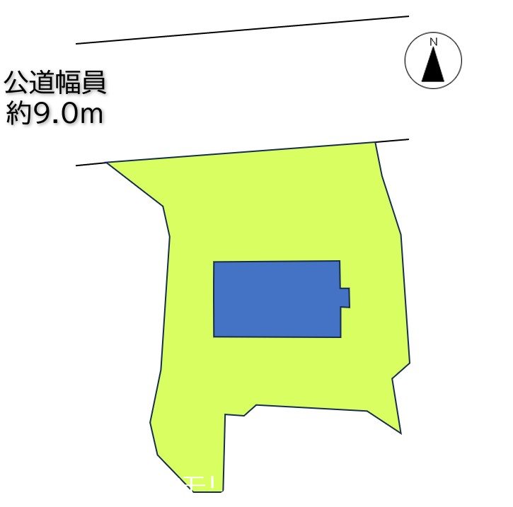 上田市武石下本入　中古戸建 間取図・土地図