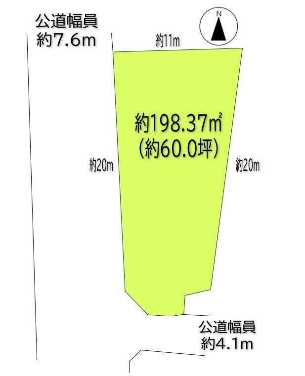 上田市下之郷　土地 間取図・土地図