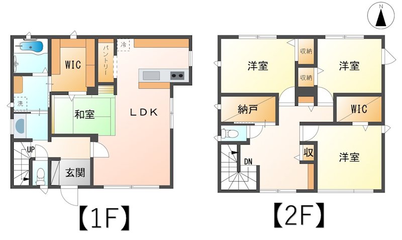 上田市常入　中古戸建 間取図・土地図