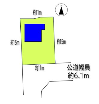 上田市常入　中古戸建 間取図・土地図