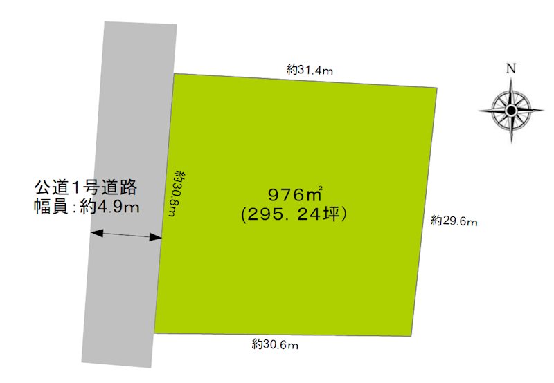 長野県長野市上ケ屋 間取図・土地図