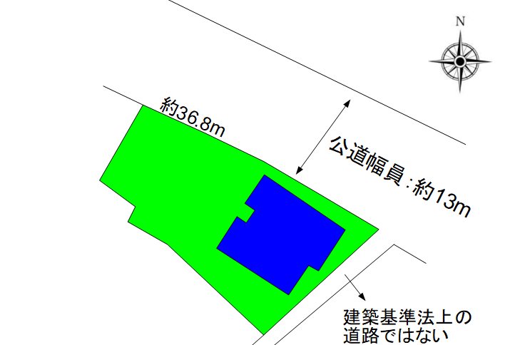 東御市県　事業用建物 間取図・土地図