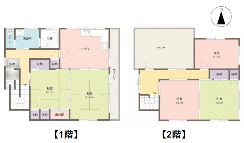 長野県長野市鶴賀 間取図・土地図