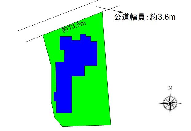 上田市古安曽　中古戸建 間取図・土地図
