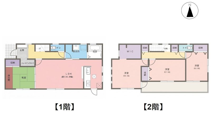 長野県長野市篠ノ井御幣川258 間取図・土地図