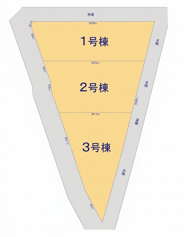 長野県長野市篠ノ井御幣川258 区画図