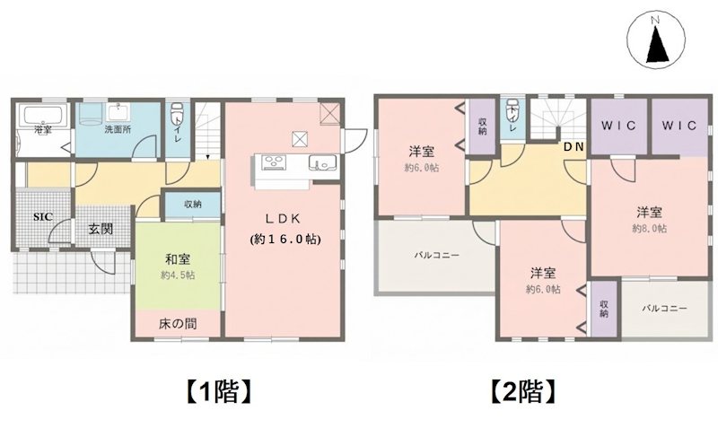 長野県長野市篠ノ井御幣川258 間取図・土地図