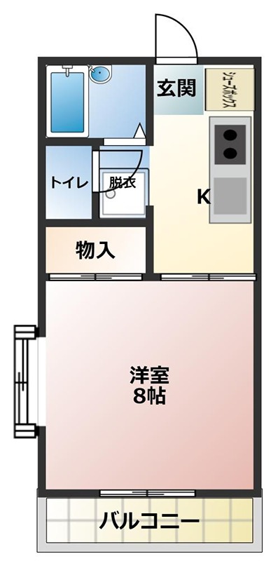 サカモトハイツC棟 間取図・土地図