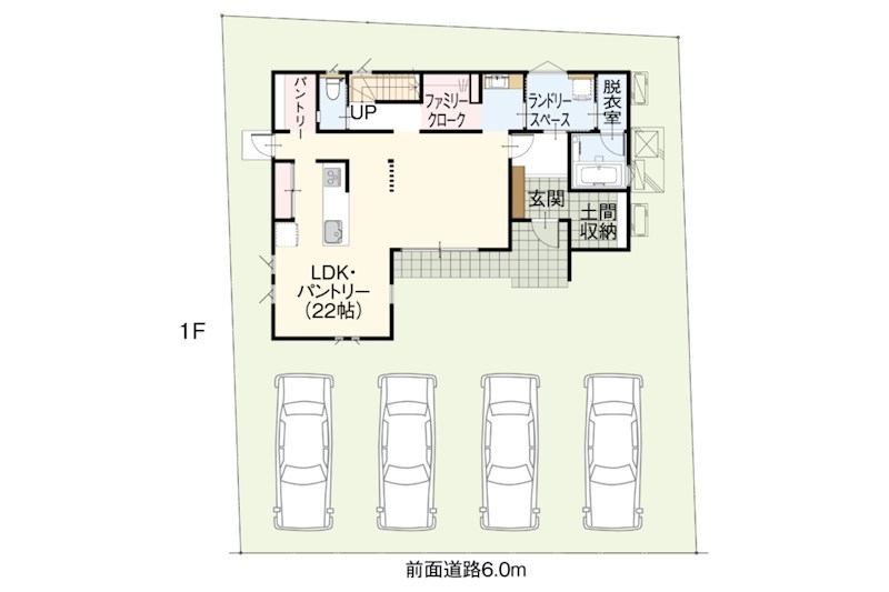 【新築戸建】PP　那須塩原市　加治屋1号棟 間取図・土地図