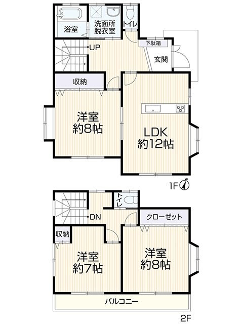 【中古住宅】RP宇都宮市御幸町12 間取図・土地図