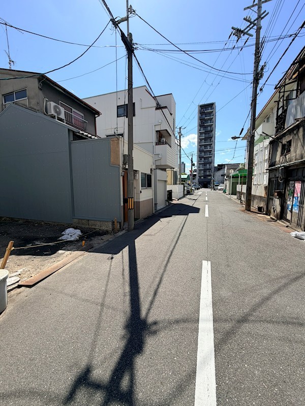 城東区東中浜1丁目売土地 現地写真（前面道路含む現地写真）