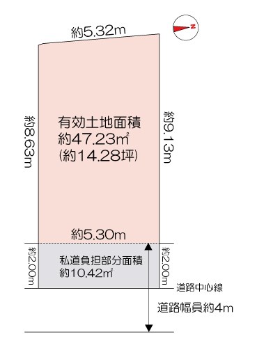 生野区林寺2丁目売土地 間取図・土地図
