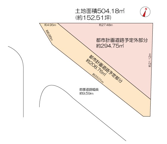 堺市中区福田売土地 間取図・土地図