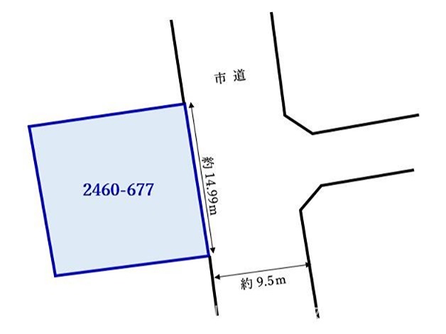 鹿児島県姶良市西姶良１丁目 間取図・土地図