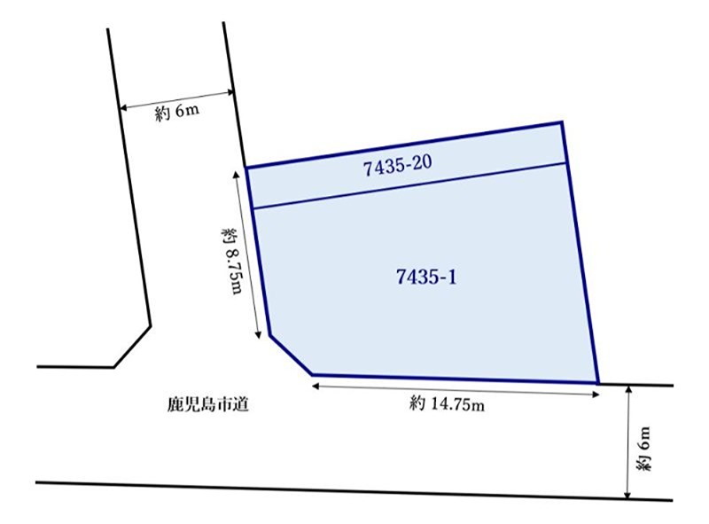 鹿児島県鹿児島市伊敷台４丁目 間取図・土地図