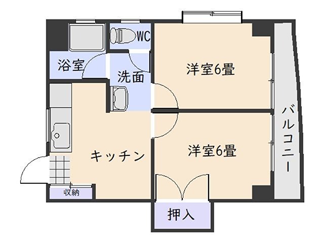 鹿児島県鹿児島市新屋敷町 間取図・土地図