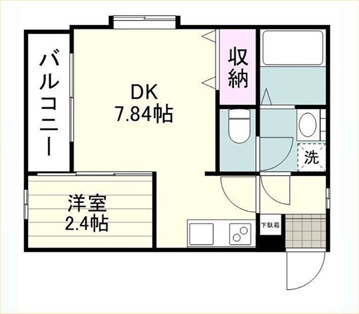 鹿児島県鹿児島市宇宿１丁目 間取図・土地図