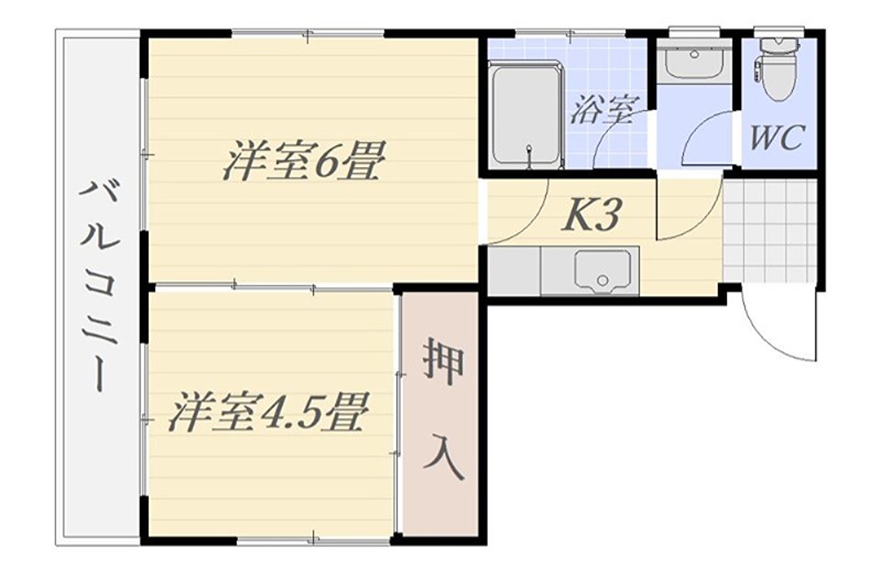 鹿児島県鹿児島市薬師１丁目 間取図・土地図