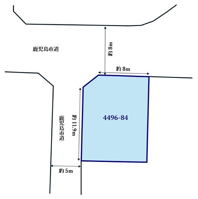 西伊敷6丁目27番地売土地 間取図・土地図