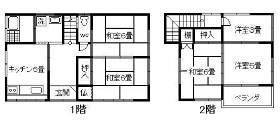 鹿児島県鹿児島市田上台３丁目 間取図・土地図