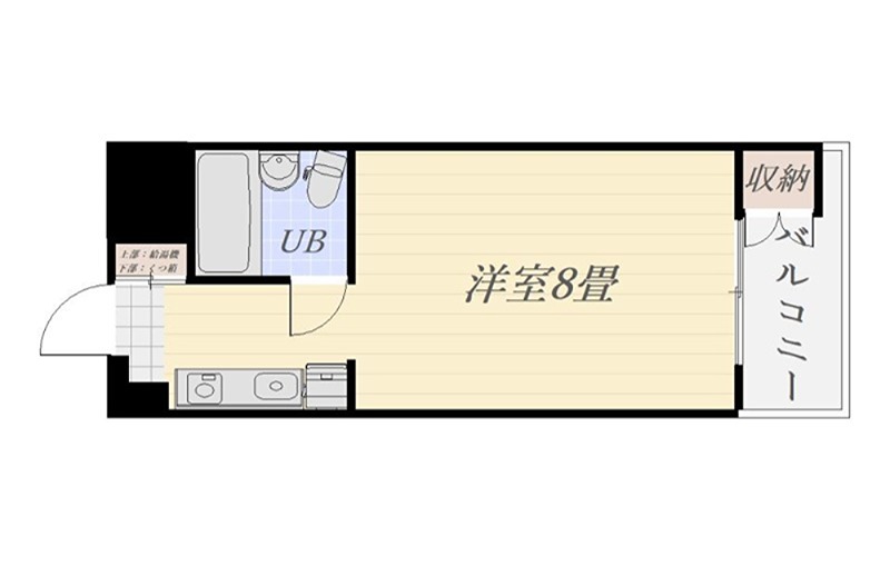城西マンション 間取図・土地図