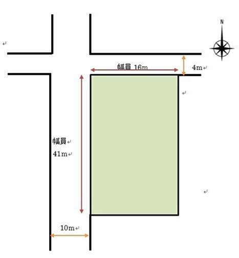 鹿児島県南さつま市金峰町大野 間取図・土地図