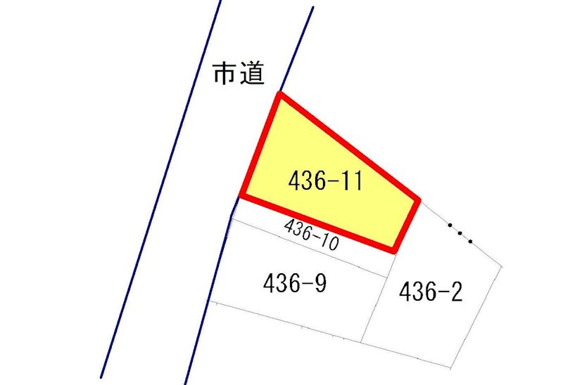 鹿児島県鹿児島市慈眼寺町 間取図・土地図