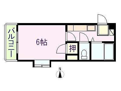 ﾋﾞｯｸﾞﾊﾞｰﾝｽﾞﾏﾝｼｮﾝ田上 間取図・土地図