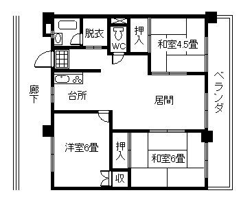 ダイヤハイツ玉里A棟45号 間取図・土地図