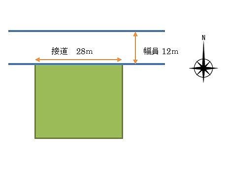 鹿児島県南さつま市加世田川畑2386-3 間取図・土地図
