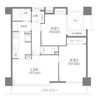 コート浦和常盤 間取図・土地図