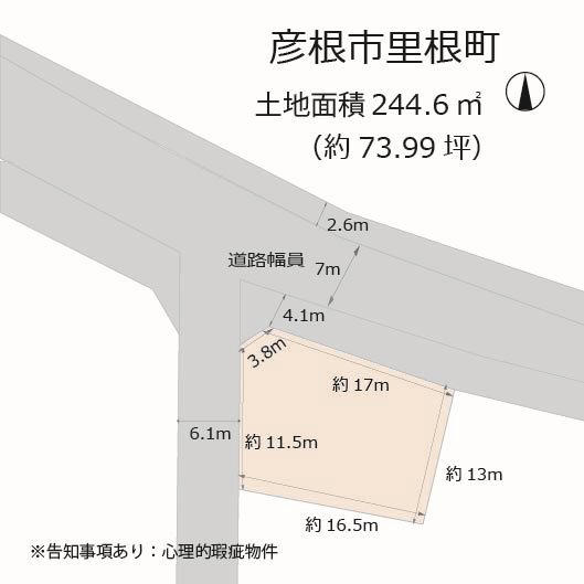 彦根市里根町 区画図