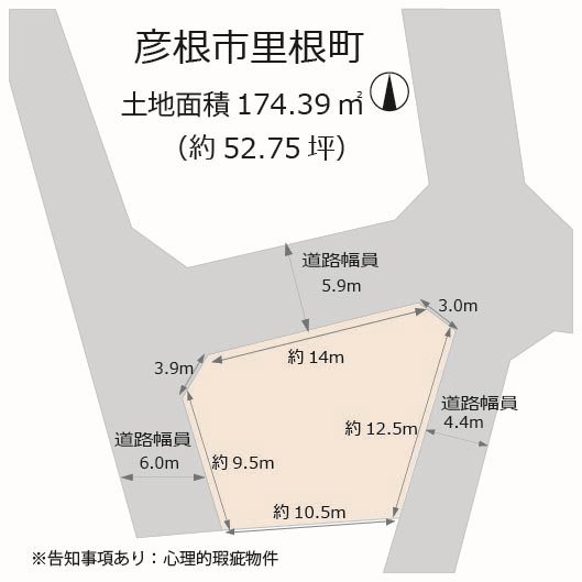 彦根市里根町売地 区画図