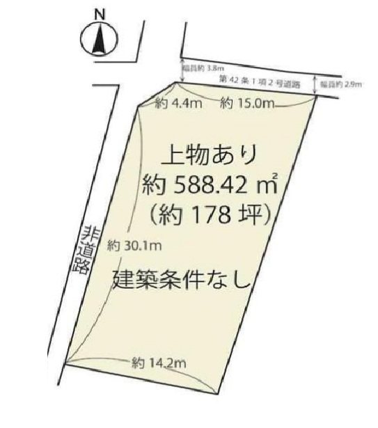 彦根市芹川町売地 間取図・土地図