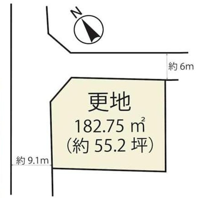 彦根市肥田町売地 間取図・土地図