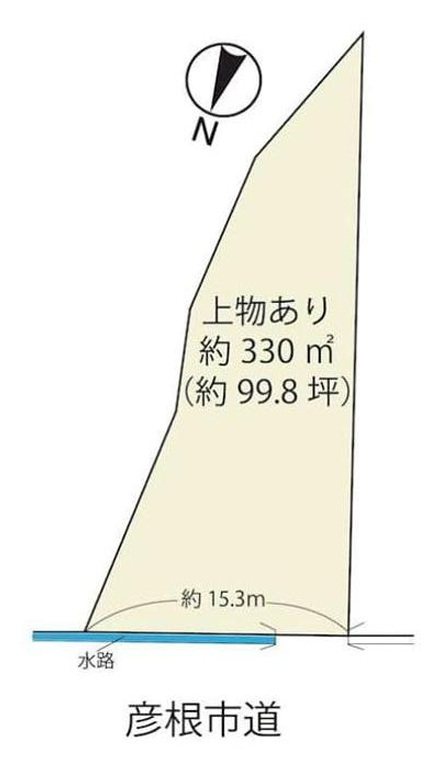 彦根市高宮町売地 間取図・土地図