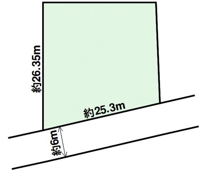 彦根市大藪町売地 間取図・土地図