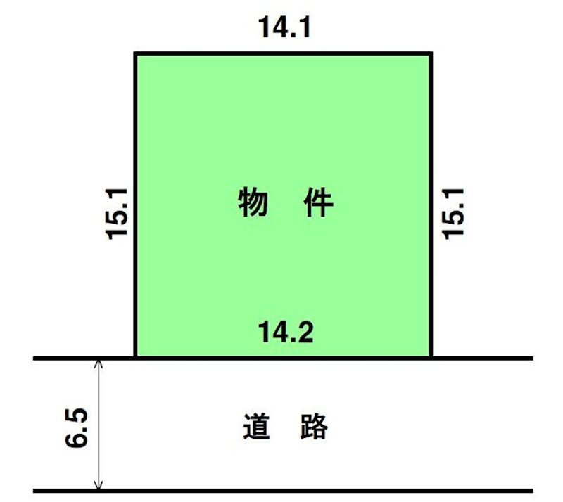 彦根市八坂町売地 間取図・土地図